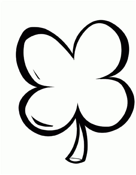 Four Leaf Clover Printable Coloring Page Printable Templates