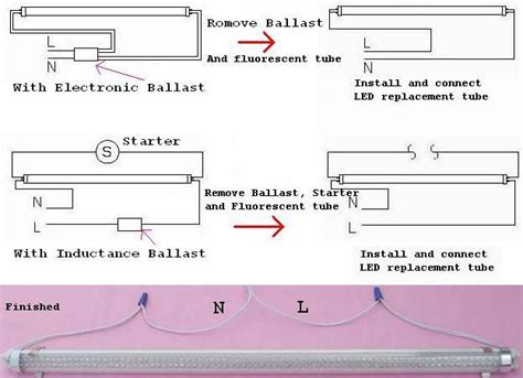 How To Wire Fluorescent To Led