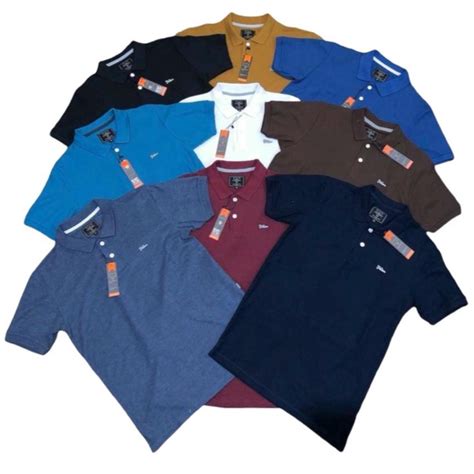 Jual Polo Shirt Pria Lengan Pendek Kaos Polo Kerah Polos Shopee