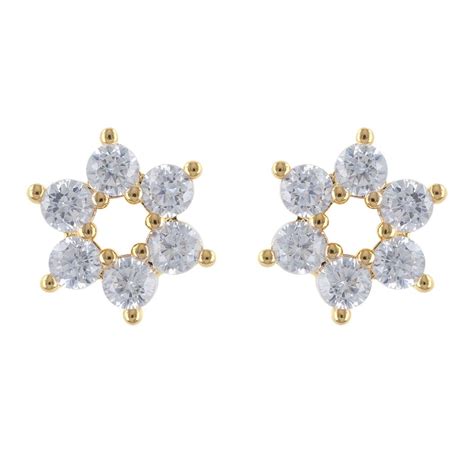 Acquista Les Trésors De Lily R4819 Boucles Plaqué Or Sissi blanc