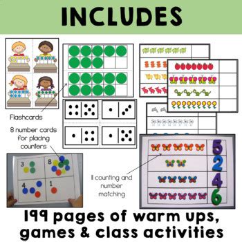 One to One Correspondence (Cardinality) Math Counting Centers by Alison Hislop