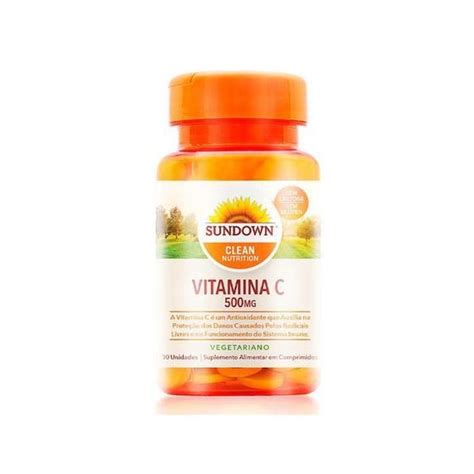 Vitamina C 500 Mg 30 Comprimidos Importado Sem Conservantes Alta Sem