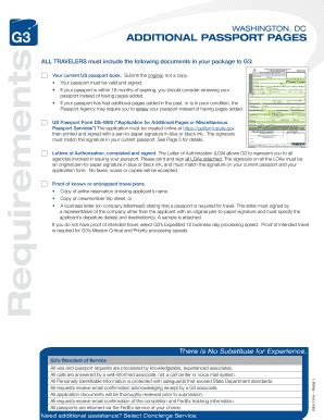 Fillable Online Add Pages To A US Passport G3 Visas Passports Fax