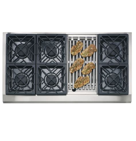 Zdp48n6rhss — Ge Monogram® 48 Dual Fuel Professional Range With 6