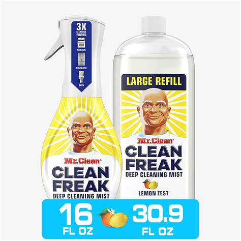 Mr Clean Clean Freak Mist Cleaning Kit Lemon Scent Bathroom