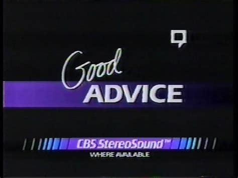 RARE AND HARD TO FIND TITLES - TV and Feature Film: Good Advice (1993 ...