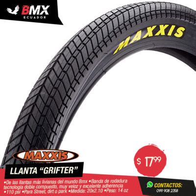 LLANTA MAXXIS GRIFTER 20X2 10 BMX ECUADOR