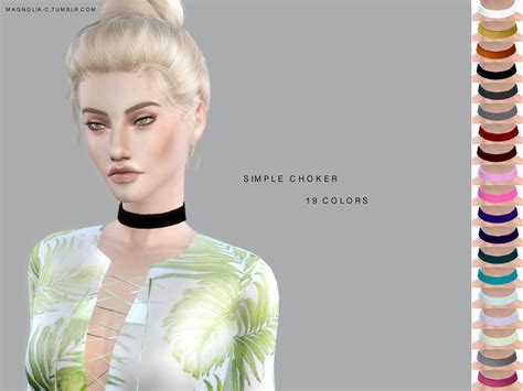 Simple Choker Sims 4 Piercings Simple Choker Sims 4