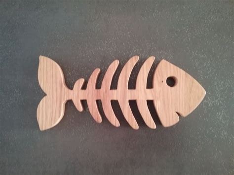 Squelette De Poisson Dessous De Plat En Ch Ne Fabrication Artisanale