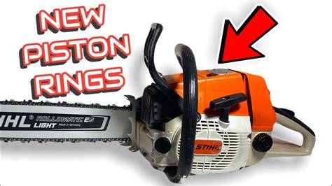 Seating New Piston Rings In An Old Chainsaw Youtube