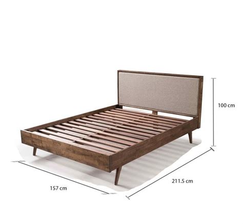 Arturo - Cammy Bed Frame/ Solid Wood Bed Frame/ Wooden Bed Frame/ Queen Size Bed Frame (FREE ...