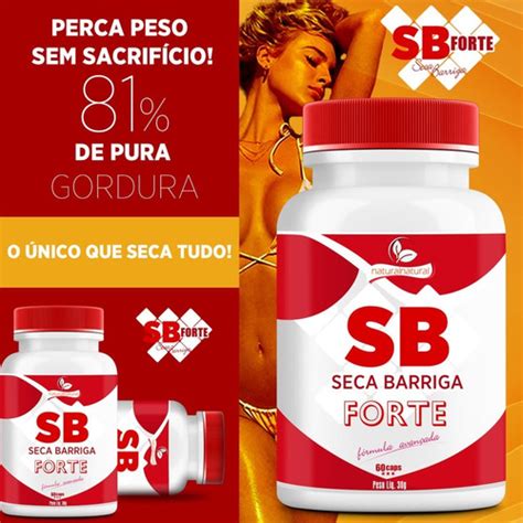 Emagrecedor Seca Barriga Forte Suplemento Natural 60 Caps