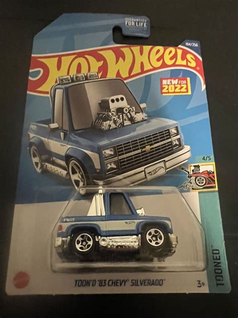 Hot Wheels Tooned 4 5 Toon D 83 Chevy Silverado 104 250 Blue Ebay