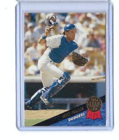 Leaf Mike Piazza Los Angeles Dodgers Rc Rookie Hof Ebay