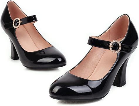 Zapatos Mary Jane de tacón alto para mujer elegantes y cómodos con