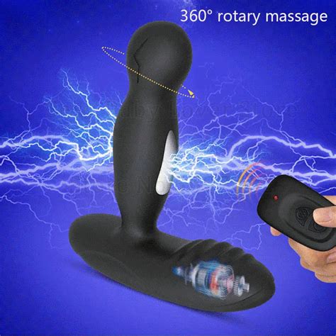 Vibrateurs De Massage De La Prostate Électrique Rotation Anal Plug Mâle