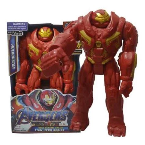 Boneco Homem De Ferro Hulkbuster Cm Vingadores Som E Luz