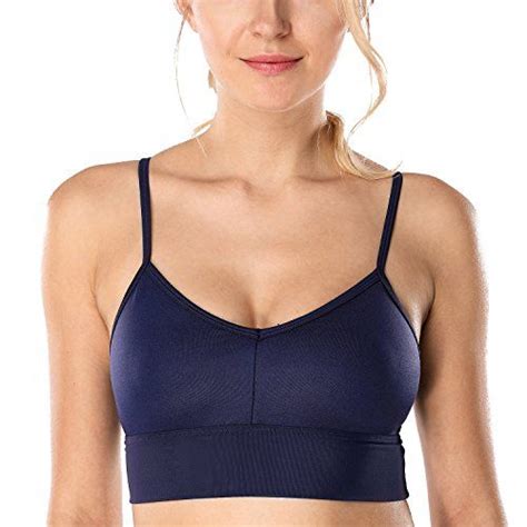 Crz Yoga Donna Reggiseno Lucido Leggero Sportivo Yoga Spalline