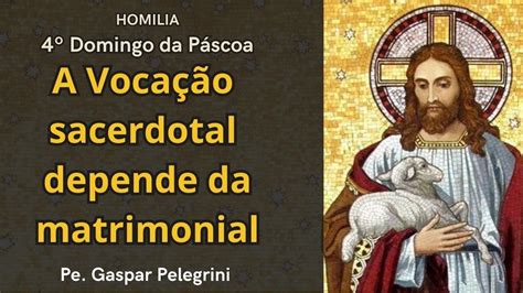 Voca O Sacerdotal E Matrimonial Domingo Do Bom Pastor Youtube