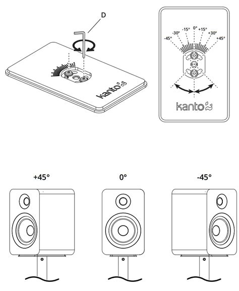 Kanto Sp9 Desktop Speaker Stands User Manual