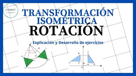 Transformaci N Isom Trica Rotaci N Youtube