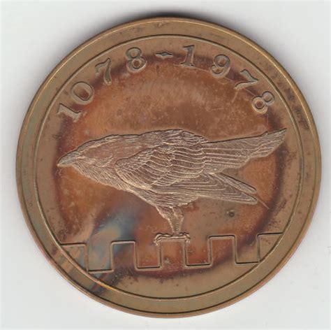 1978 Tower Of London Bronze Medallion Coin For Sale