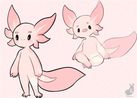 C Axolotl Custom By Lighterium Fantasy Character Design Character