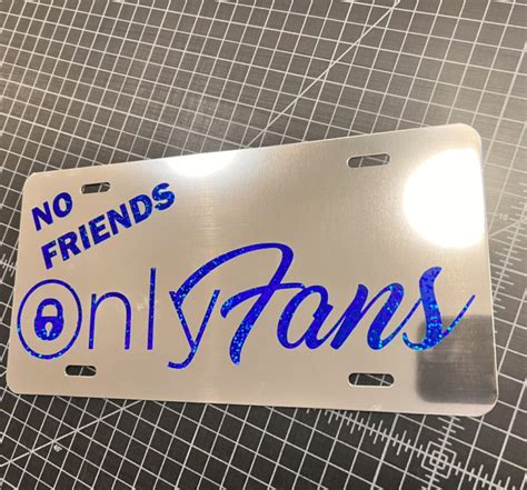 No Friends License Plate Bad Bass Designs