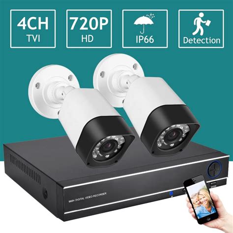 Full Hd P Security Camera System Ch Cctv Ahd Dvr Kit Cctv System