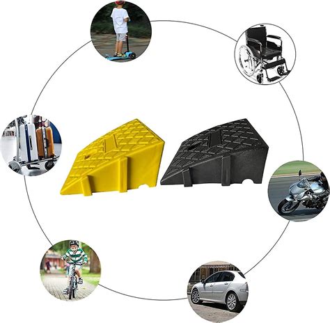 Lightweight Curb Ramp Plastic Car Ramp Curbside Driveway Threshold