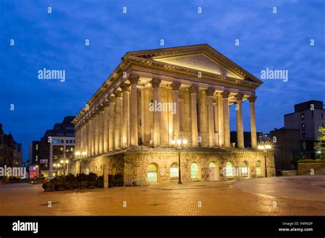 Birmingham Town Hall At Night Centenary Square Birmingham West