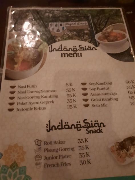 menu  riyadh cafe indonesia