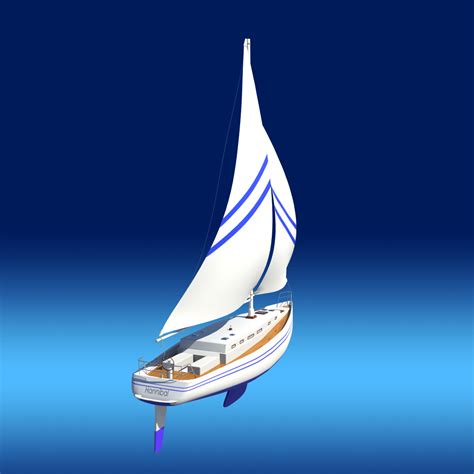 3d Sail Boat Sailboat Model