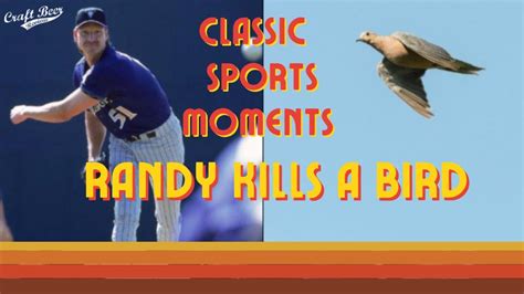 Classic Sports Moment Randy Johnson Kills A Bird Youtube