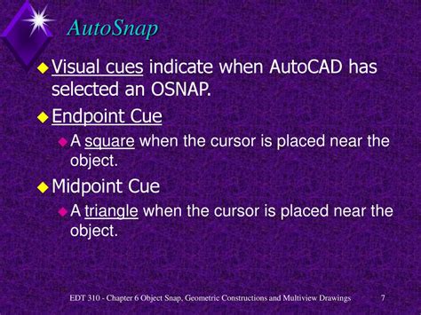 Object Snap Geometric Constructions And Multiview Drawings Ppt Download