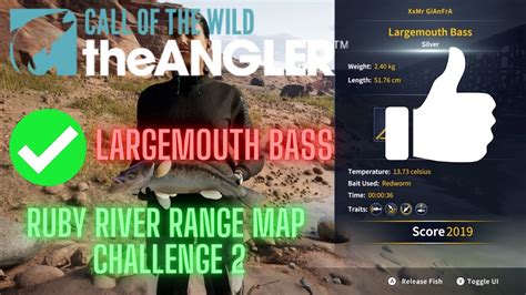 Ruby River Range Map Challenge 2 Catch A Silver Rank Largemouth Bass