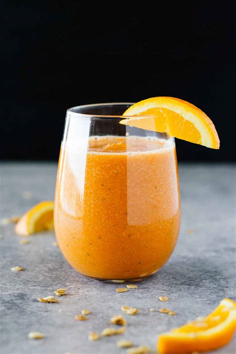 Orange Carrot Basil Smoothie Jar Of Lemons