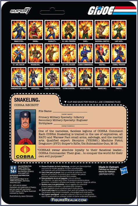 Snakeling Goggles Torch Brown Gi Joe Reaction Figures