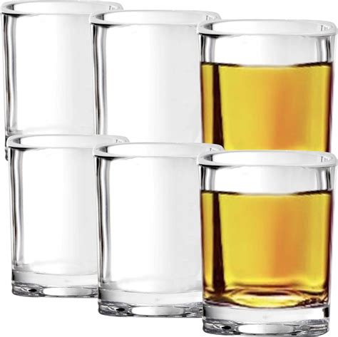 Youngever Paquete de 6 vasos de chupito de plástico vasos de chupito