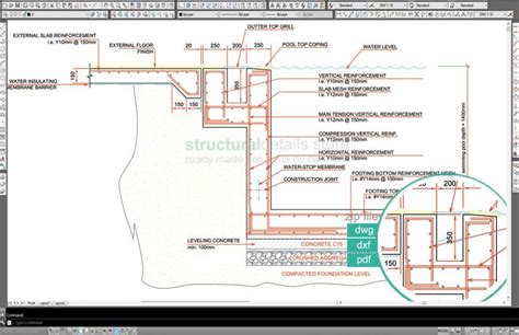 swimming pool structural drawings - howoldisvanjones