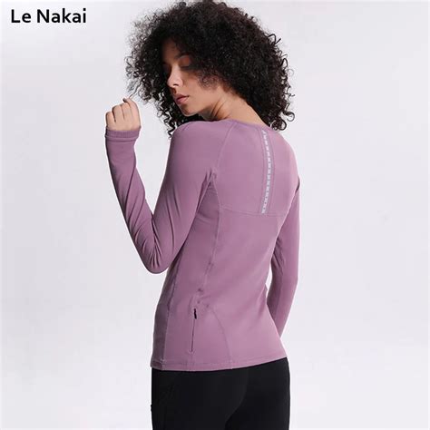 Long Sleeve Women Yoga Top Workout Mesh Yoga Shirts Seamless Gym Top With Thumb Hole Zipper