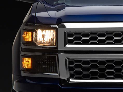 Raxiom Silverado 1500 Oe Style Headlights With Chrome Trim Black