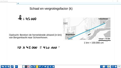 Werkelijke Afstand Berekenen Met Schaal En Vergrotingsfactor YouTube