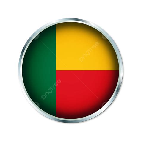 Bandera Redonda De Benin Con Transparente Vector Png Dibujos Benín