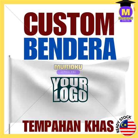 Pre Order Cetak Bendera Custom 3x6 Ft Printing Flag Sekolahsukan