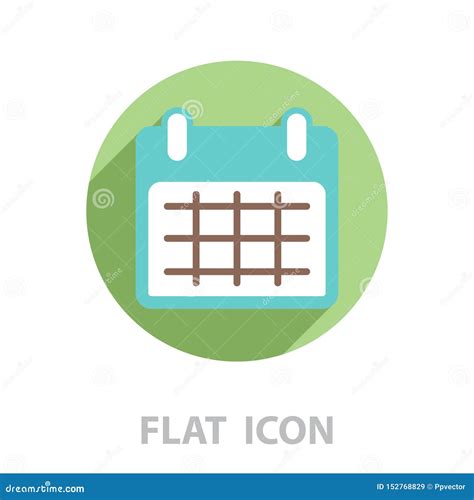 Icono Del Calendario Ejemplo Del Vector Dise o Plano Ilustración del