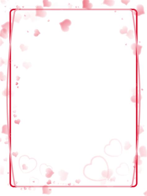 Full Screen Pink Love Red Heart Tanabata Valentines Day Simple