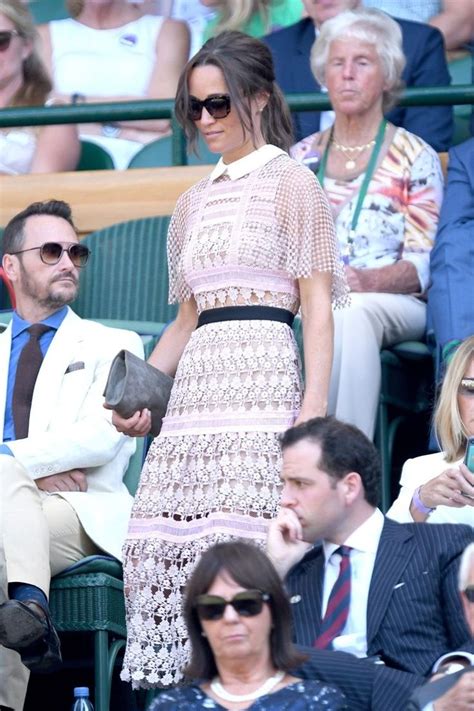 Pippa Middleton Wears A Sheer Dress To Wimbledon Pippa Middleton