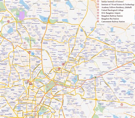 Bangalore Map - Mapsof.Net