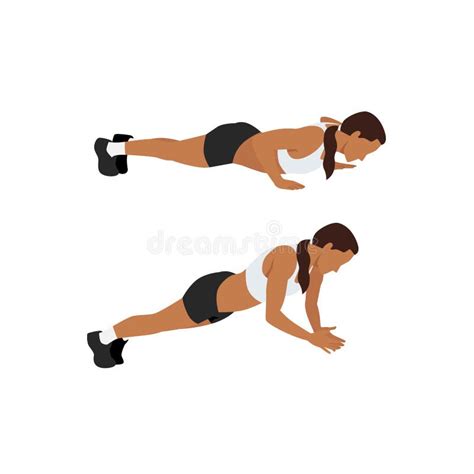 Push Ups Exercise Stock Illustrations 671 Push Ups Exercise Stock